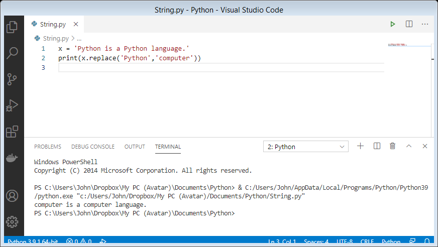 Python String Method