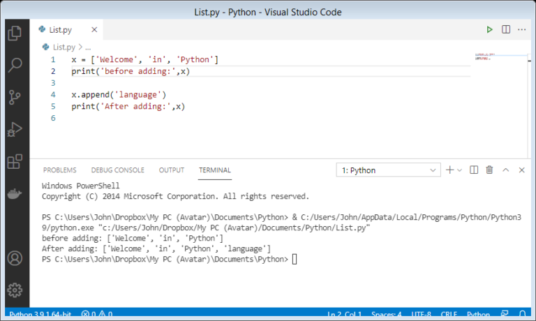 Introduction to Python List with Practical Example - codingstreets