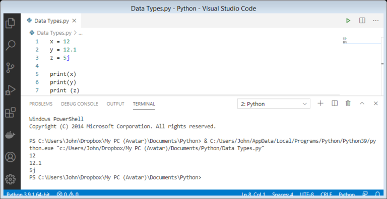 Introduction to Python Data Types - codingstreets