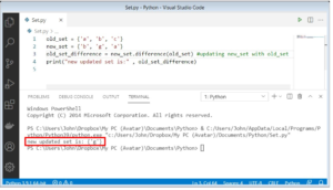Introduction to Python Set Methods with Practical Examples - codingstreets