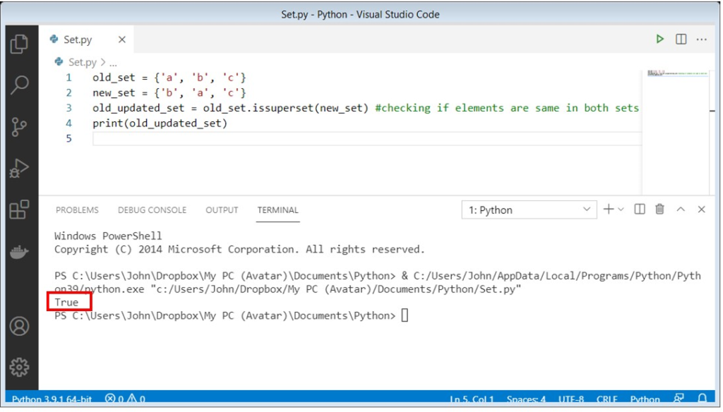 python-set-methods