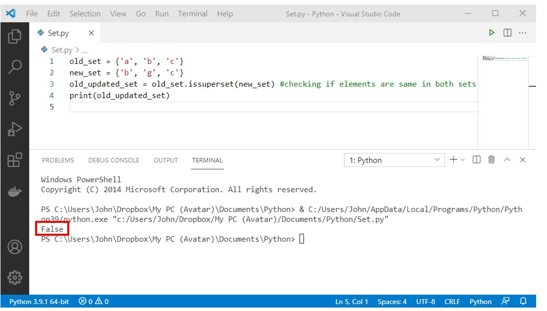 Introduction to Python Set Methods with Practical Examples - codingstreets