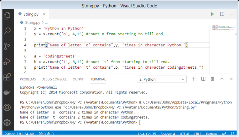 Introduction to Python String Concept - codingstreets
