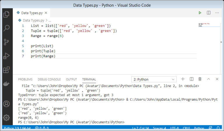 Introduction to Python Data Types - codingstreets