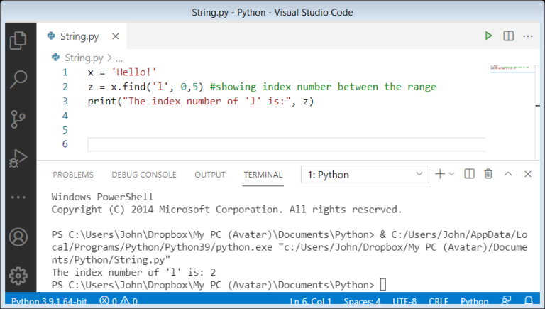 Python String Method expandtabs(), find() and format() - codingstreets