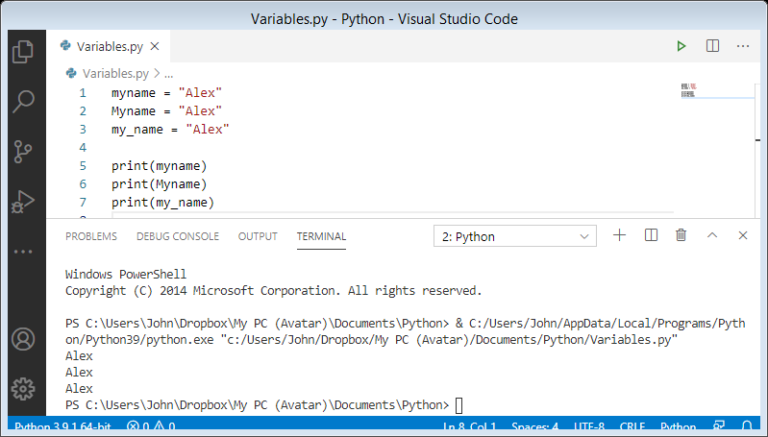 Introduction to Python Variables Concept - codingstreets