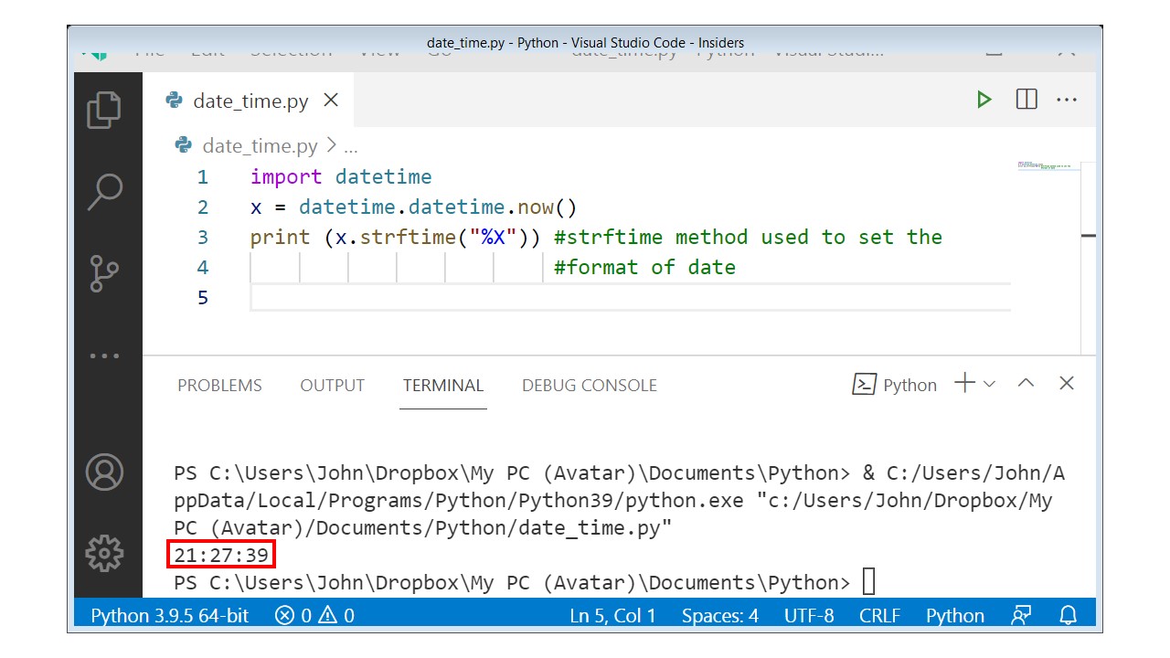 Python Datetime Timedelta Strftimeformat With Examples