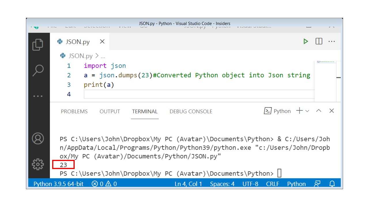Сохранить json python. Библиотека json Python. Json Dump. Проверка на пустоту Python.