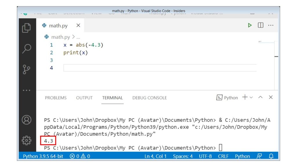 python-math-module