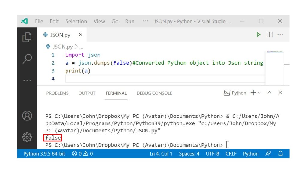 python-json-method