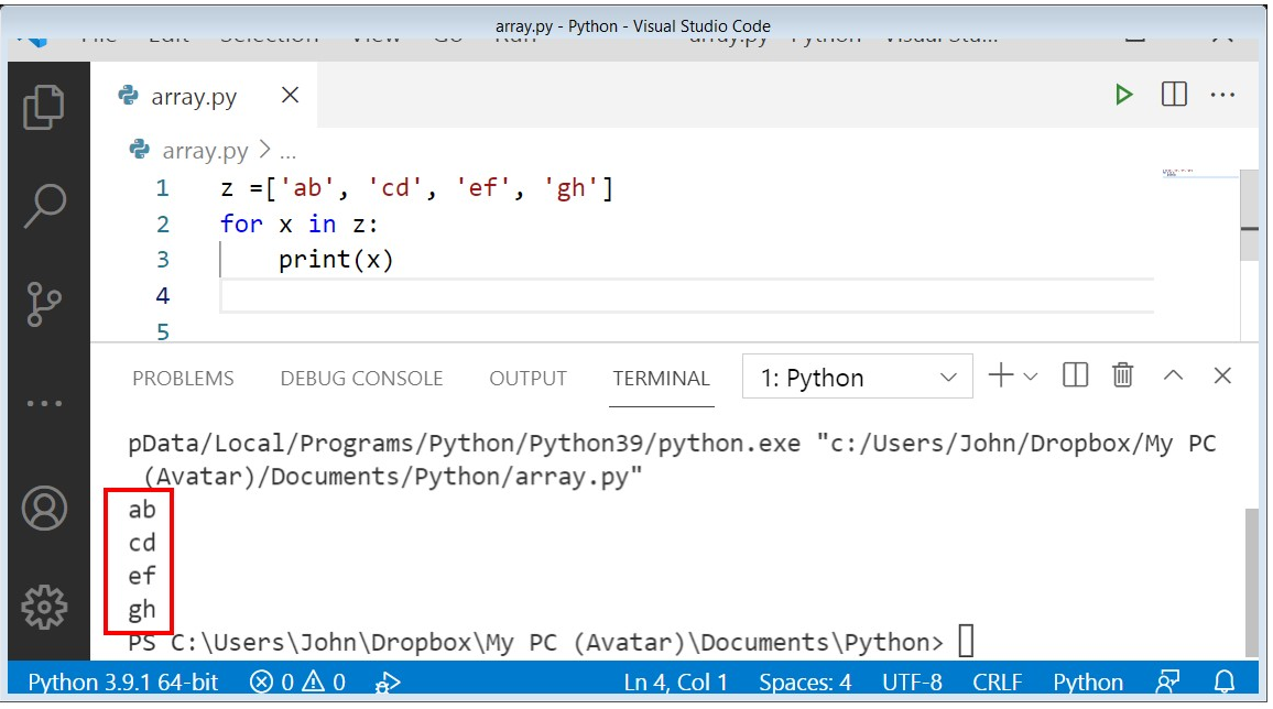 Know All Introduction To Python Arrays Codingstreets