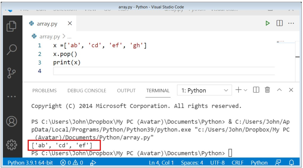 python-arrays