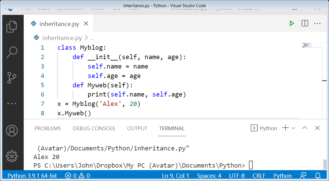 Introduction To Python Inheritance - codingstreets