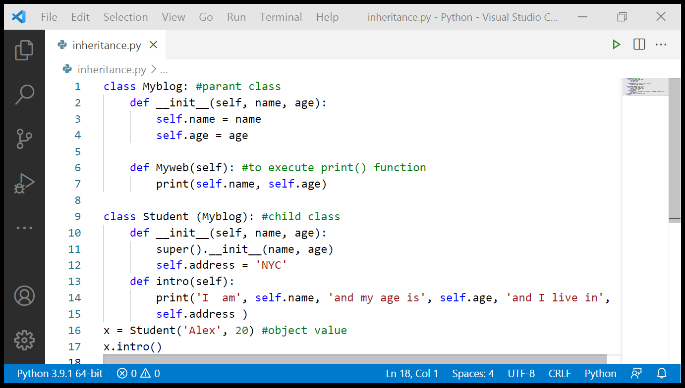 Introduction To Python Inheritance - codingstreets
