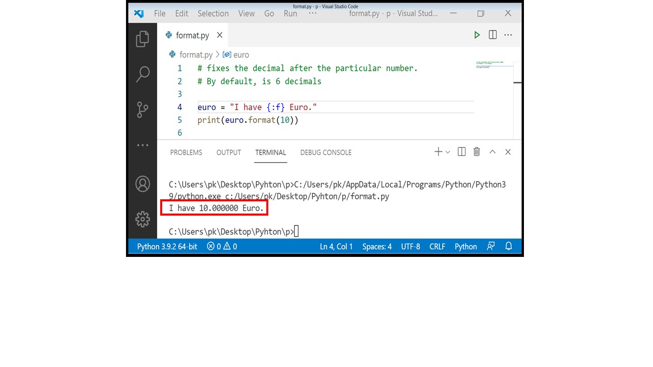 Quick Introduction to Python String format() Types - codingstreets