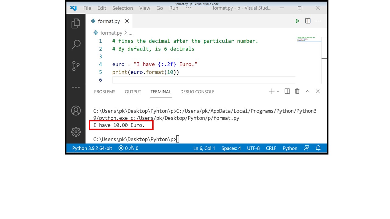 Quick Introduction to Python String format() Types - codingstreets