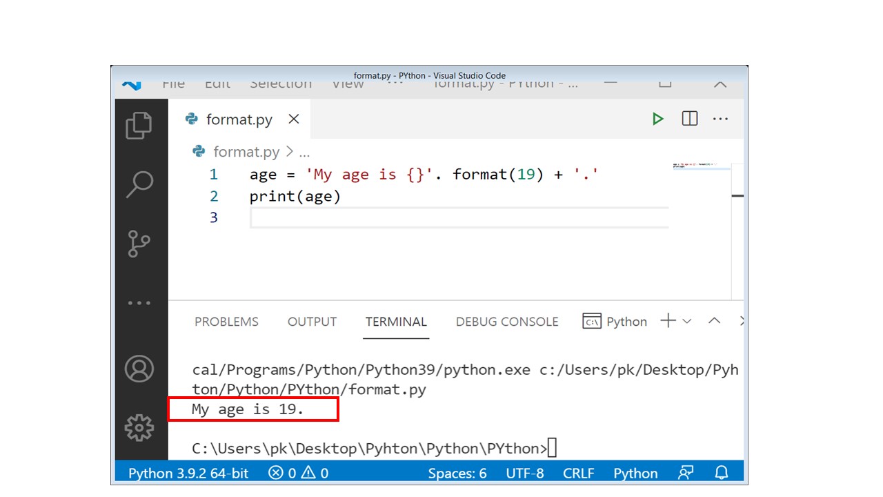 Introduction To Python Format() Method