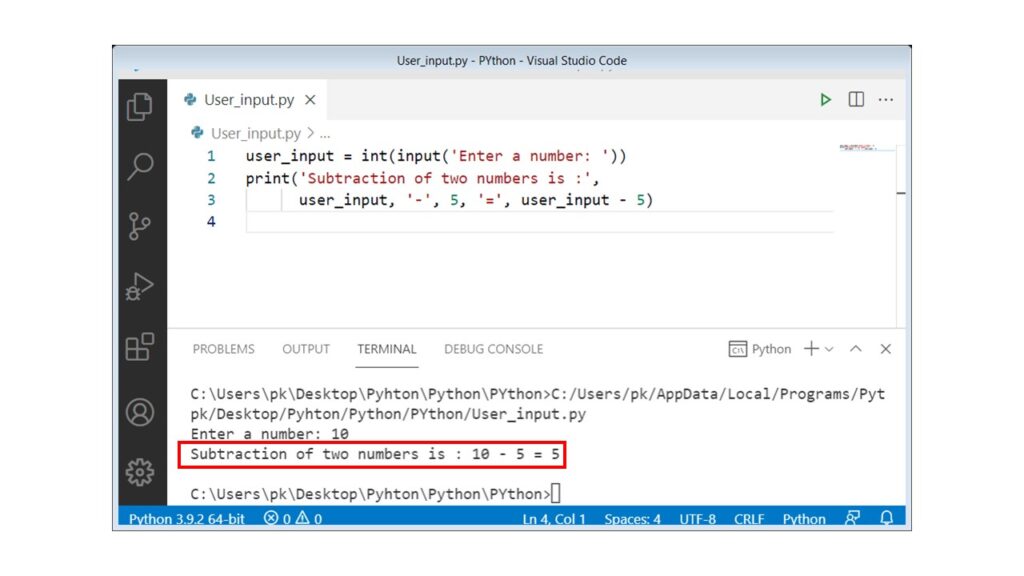 python-user-input-function