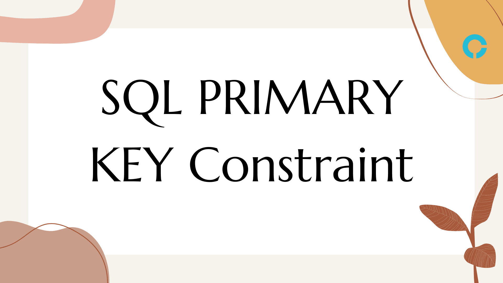 sql-primary-key-constraint